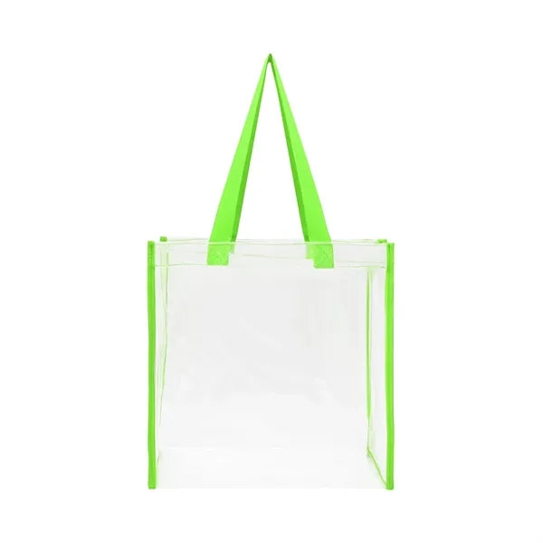 Stadium Approved Clear Transparent Pvc Tote Bag (12"X12"X6")