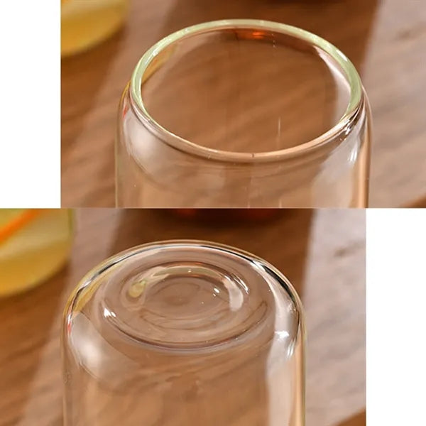 16Oz Pint With Glass Straw & Bamboo Lid