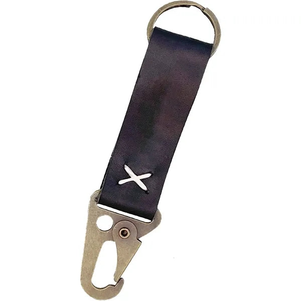 Leather Keychain with Carabiner