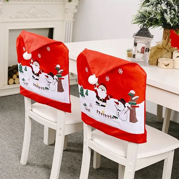 Non Woven Christmas Decorate Chair Cover
