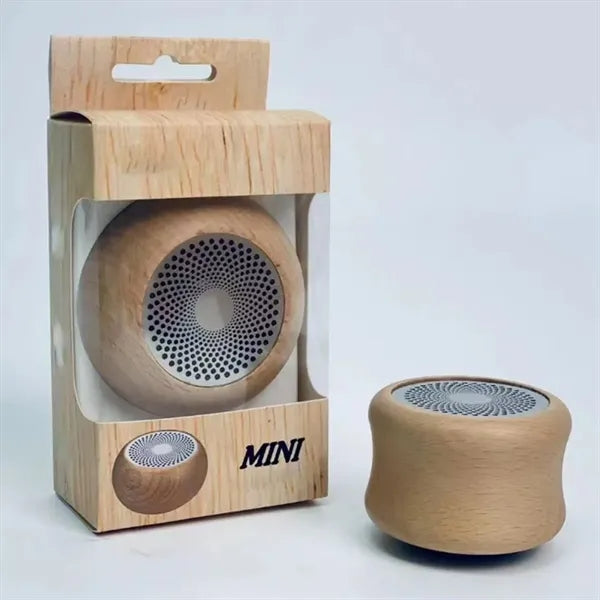 Wood Sustainable Portable Mini Bluetooth Speaker Lightweight