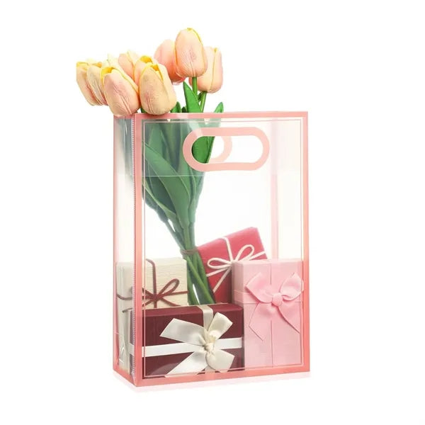 Clear Plastic Gift Bag With Handle
