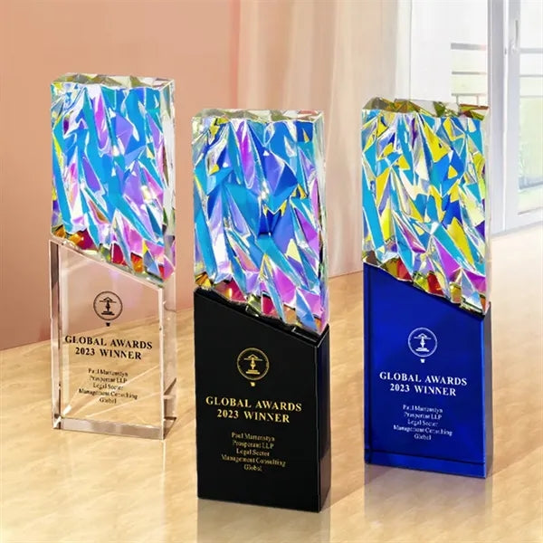 Dazzling Crystal Glass Trophy