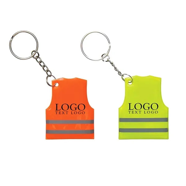 Reflective Safety Vest Keytag