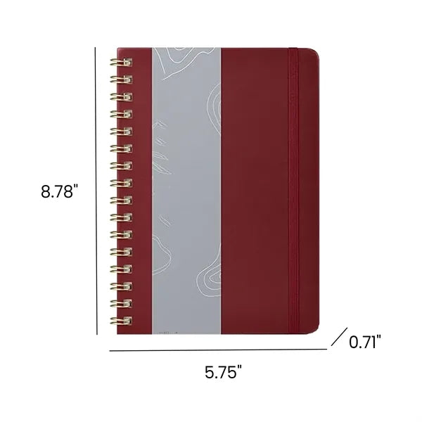 150 Pages Spiral Bound Notebook for Writing 8.78" x 5.75" x