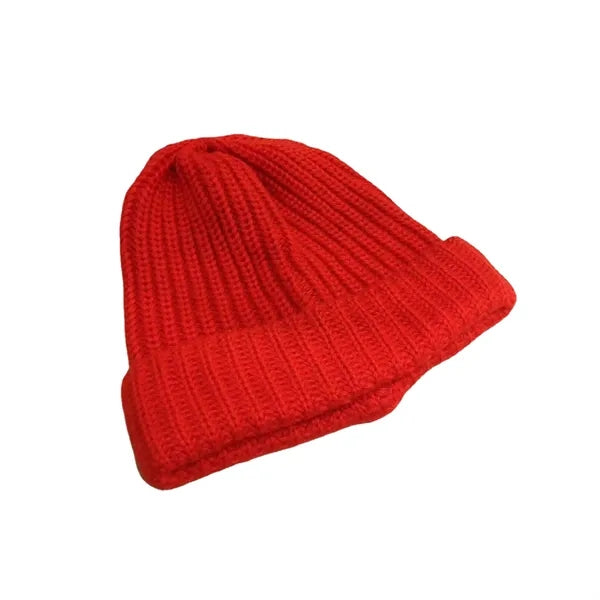 Ribbed Knitted Beanie Winter Skull Cap Snow Ski Hat