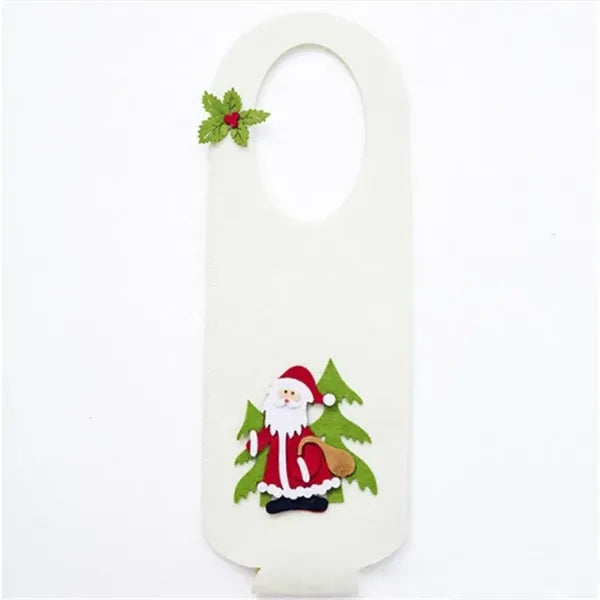Christmas Felt Treat Wine Bottle Bags