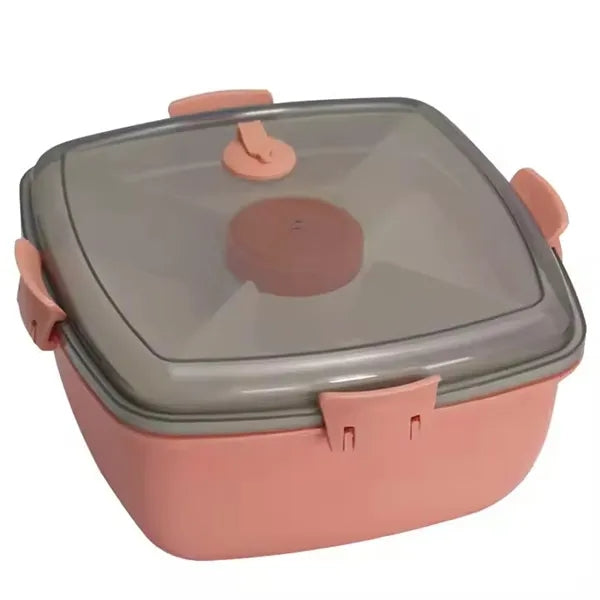 Plastic square double microwave lunch box