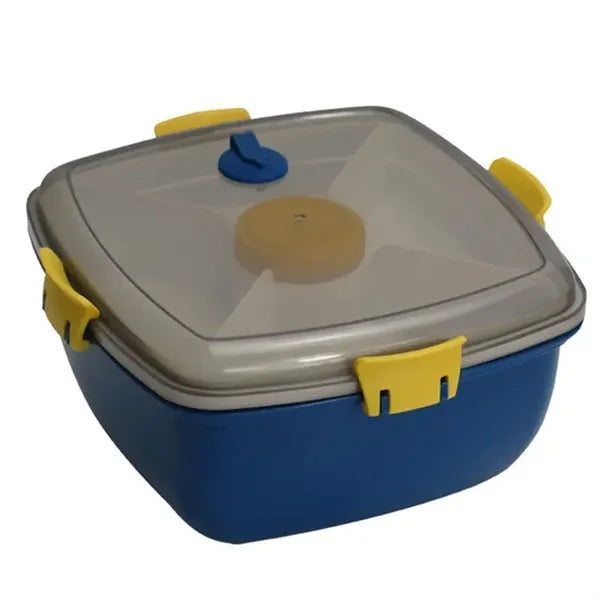 40OZ capacity PP material square double layer bento box
