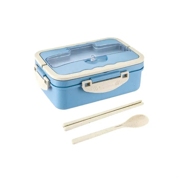 Bento Lunch Box Tableware Set Wheat Straw Material