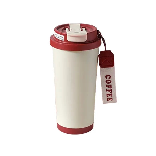 18 Oz Insulated Coffee Mug With Straw And Lid