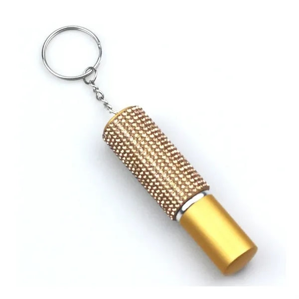 5ML Refillable Diamond Perfume Atomizer Bottle With Key Ring
