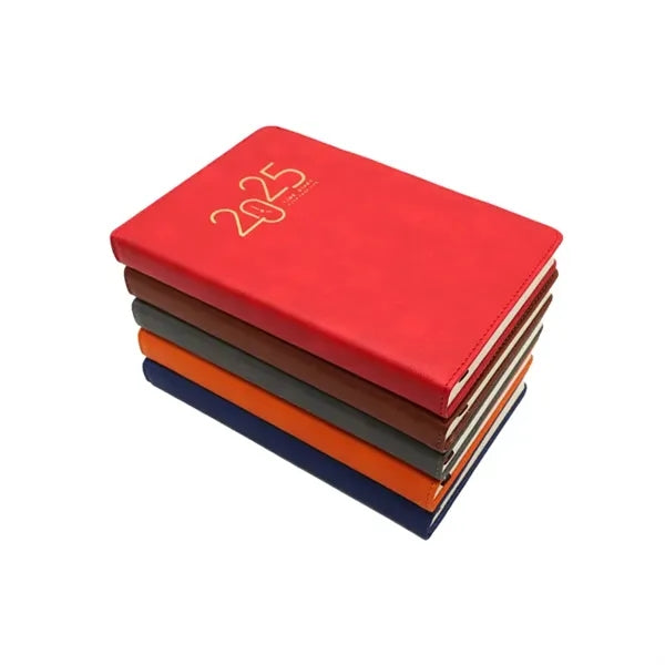 2025 Hardcover PU Leather Diary Notebook