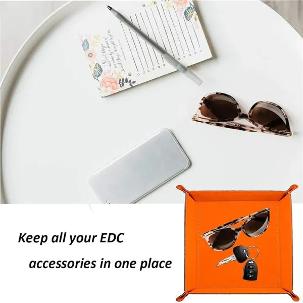 Pu Leather Tray Organizer Storage