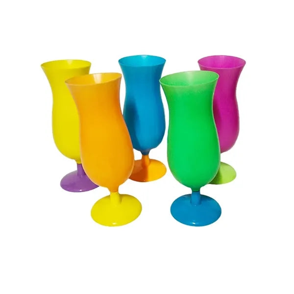 Neon Colored Hurricane Glasses 14Oz