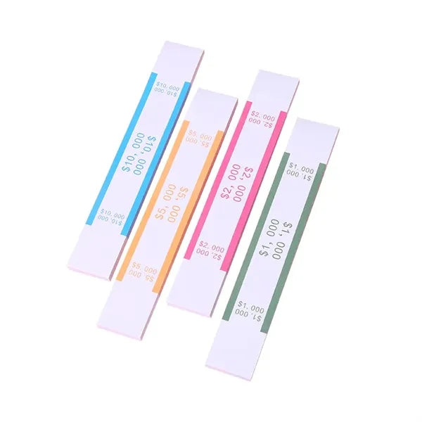 Self-Adhesive Money bands kraft paper currency straps