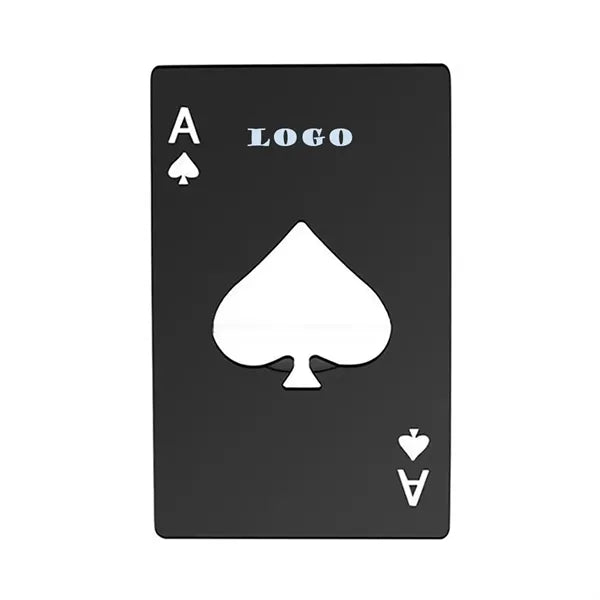 Stainless Steel A Spades Poker Creative Opener