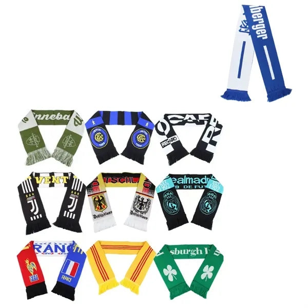 Full Color Knitted Sports Fan Scarf