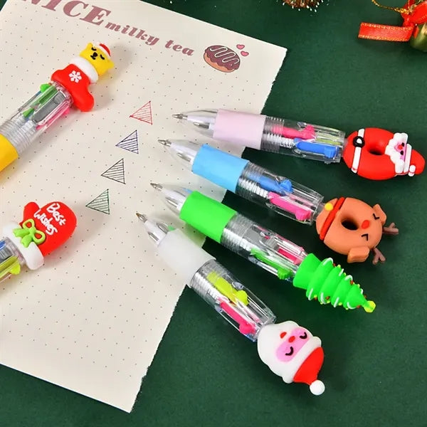 4 Inks multicolor Ballpoint Pen Christmas Gifts
