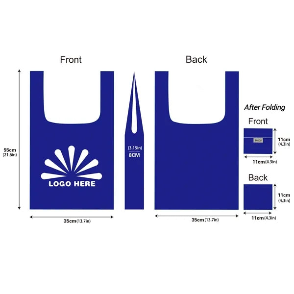 210D Foldable Waterproof Shopping Handbag