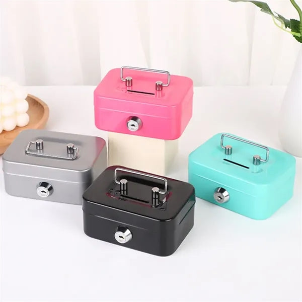 Small Cash Box With Lock And Slot