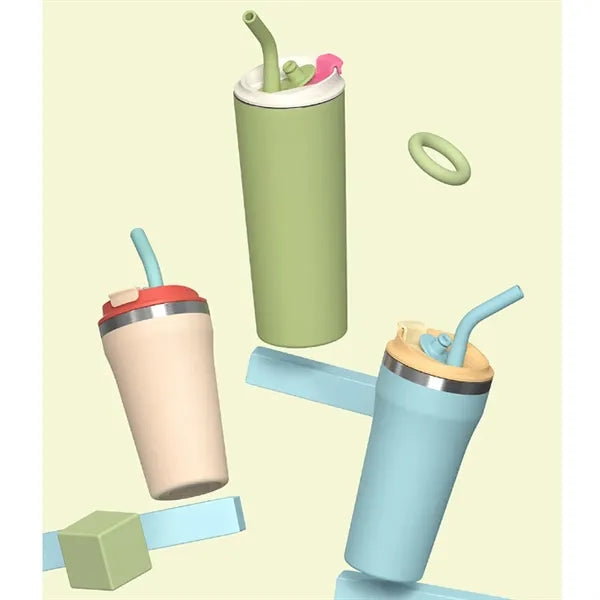 24 Oz Tumbler With Lid And Straw
