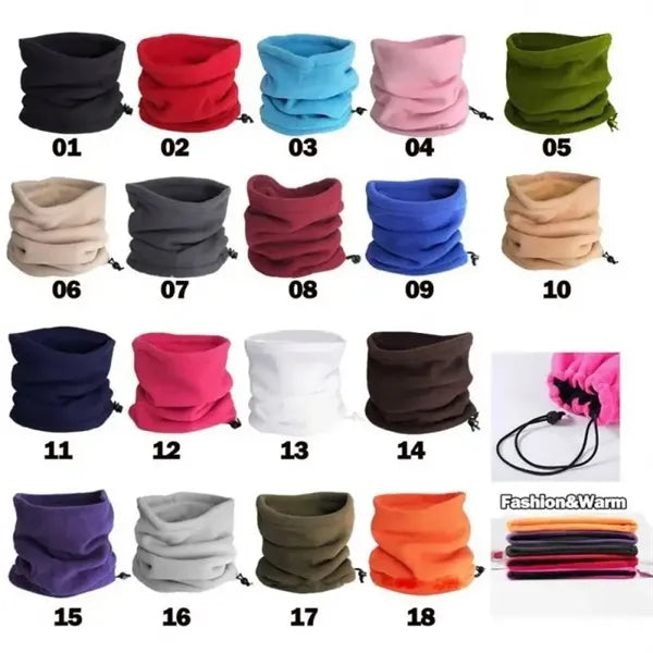 Multifunctional Collar Warm Ski Mask Polar Fleece Riding Cap