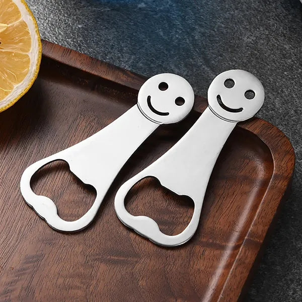 Cute Smiley Face Stainless Steel Bottle Opener