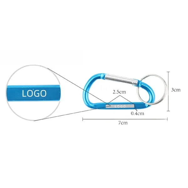 Carabiner with Split Key Ring