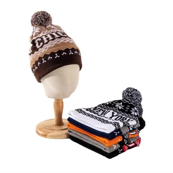 Knit Beanie with Pom
