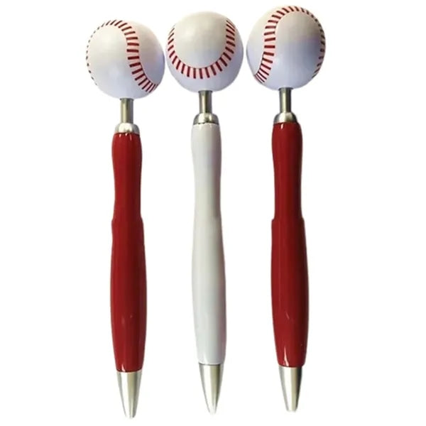 Rotatable Decompression Baseball Ballpoint Pen