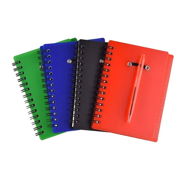 Journal Notebook With Match Color Pen And Sticky Note