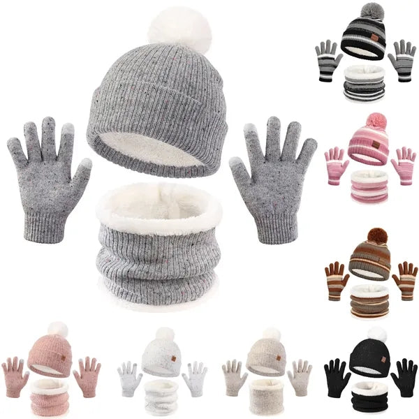 Kids Hat Scarf Glove Set
