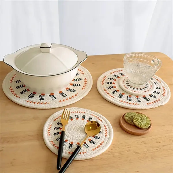 Cotton Rope Printed Table mat