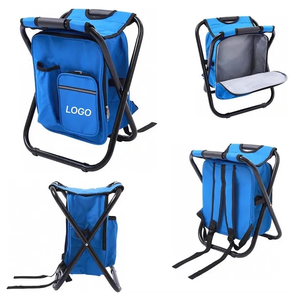 Foldable Backpack Chair with Cooler for Outdoor Adventures