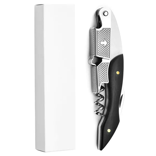 Foldable Multi-tool Corkscrew with Opener and Knife