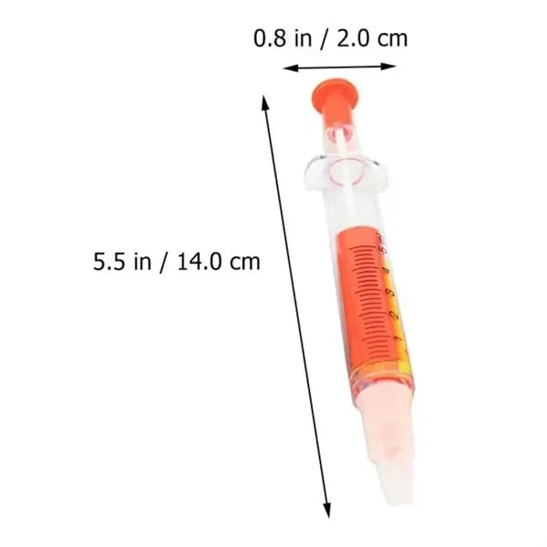 Medical Theme Colorful Syringe Highlighter Pens