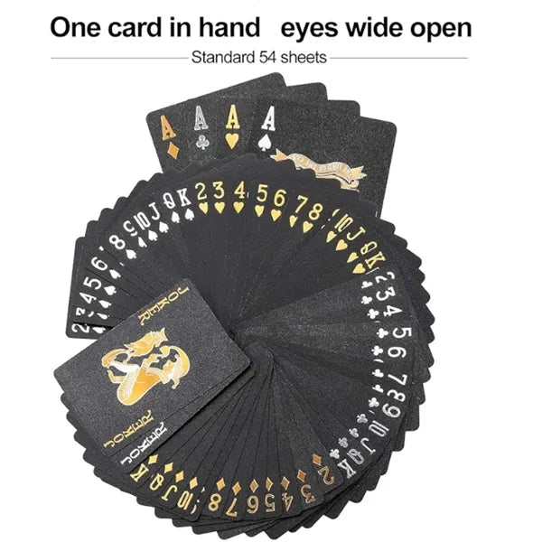 Waterproof Black Playing Cards