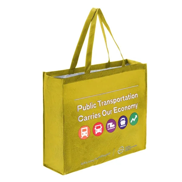 Sublimated PET Non-Woven Tote Bag Gusset -2 Sided 18"x16"x5"