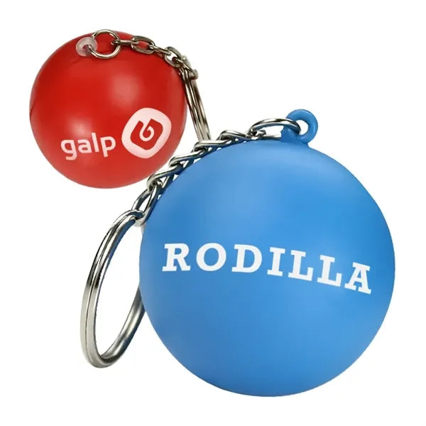 Round Stress Ball Keychain
