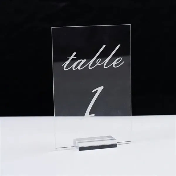 5" x 7" Full Color Printed Clear Acrylic Invitations