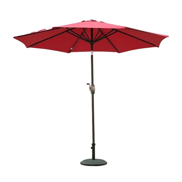 Outdoor Patio Umbrella with Push Button Tilt and Crank