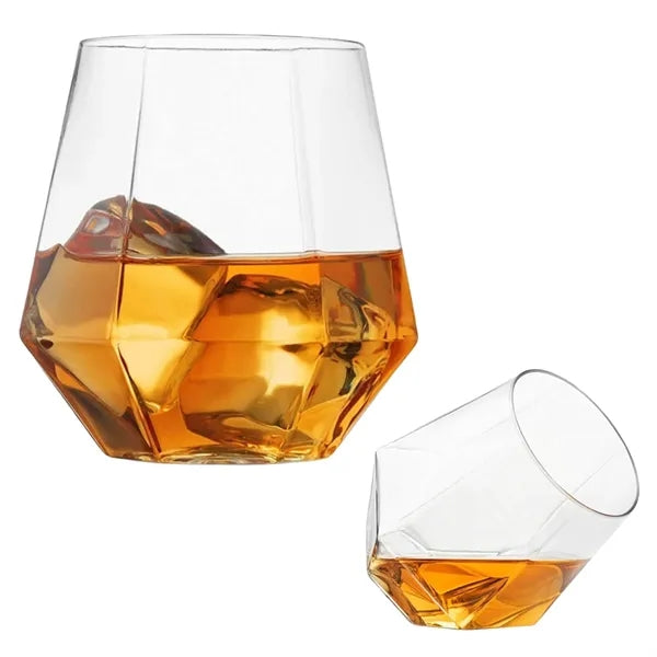 12Oz Diamond Plastic Wine Glass