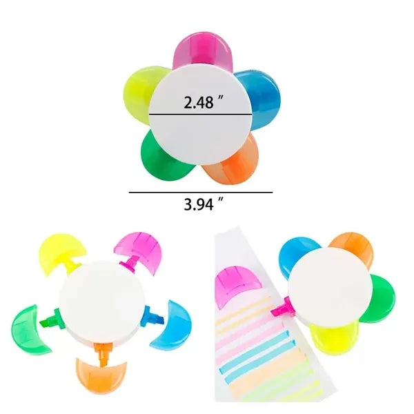 Funny 5 In 1 Flower Shaped Petal Highlighter
