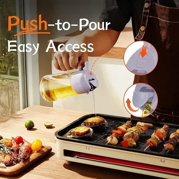 16oz Bottle for Kitchen 2 in 1 Oil Dispenser and Sprayer