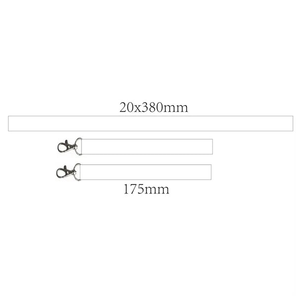 3/4" Full Color Sublimated Wrist Keychain Lanyard