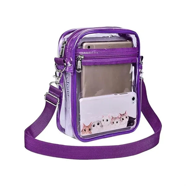 Clear PVC Crossbody Shoulder Bag