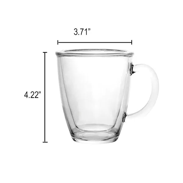 11 Oz Clear PC Food-Grade Plastic Double-Wall Coffee Mug Cup