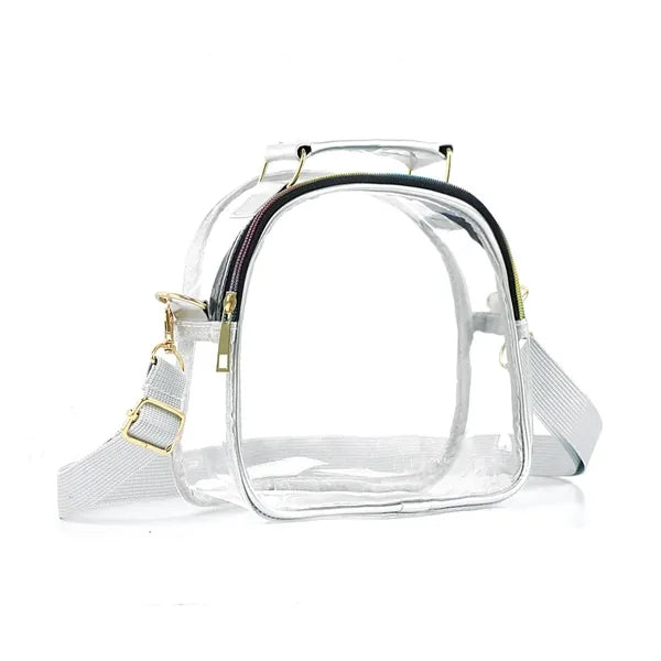 Clear PVC Crossbody Shoulder Bag