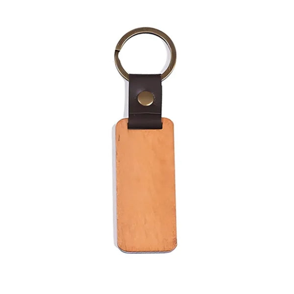 Keychain Key Ring Gift Craf Blank Wood